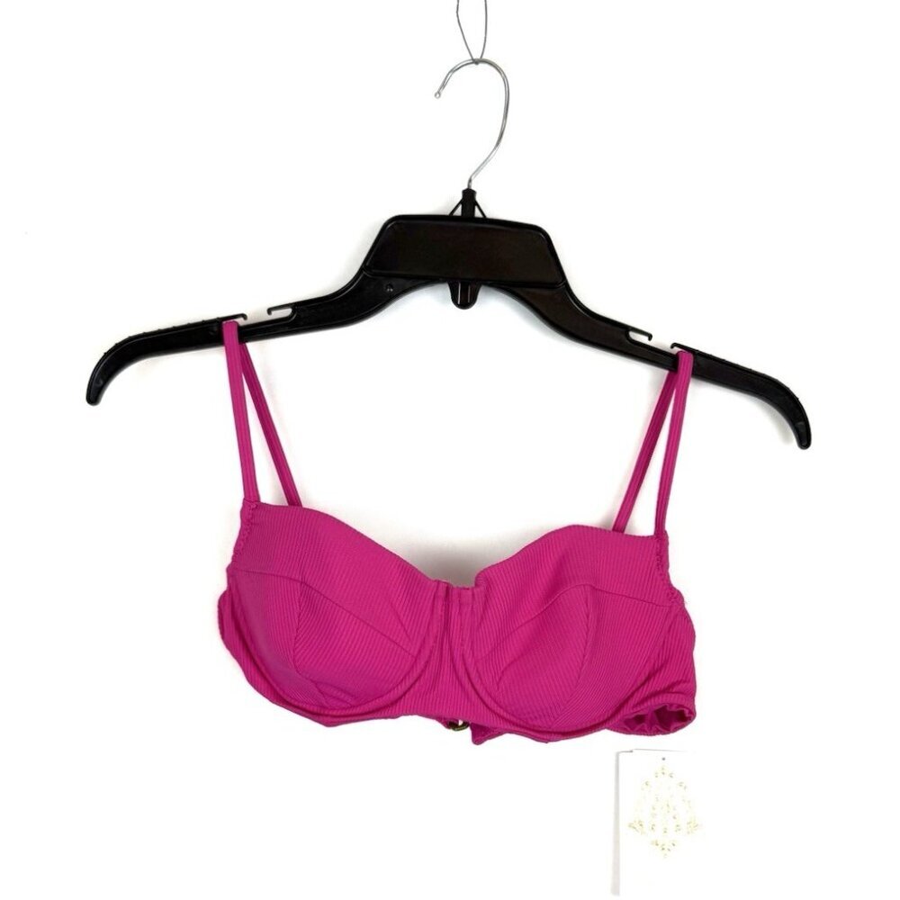 Becca Women’s Pink Underwire Bikini Top Size Small